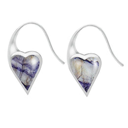 Sterling Silver Blue John Heart Carrier Two Piece Set P2713 E2015