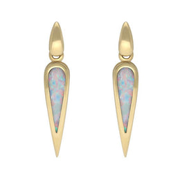 00070808 18ct Yellow Gold Opal Toscana Pear Drop Earrings E1123