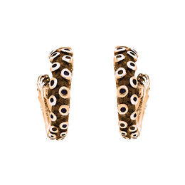 18ct Rose Gold Tentacle Curl Stud Earrings, E2461