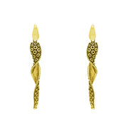 18ct Yellow Gold Tentacle Twist Drop Earrings, E2463