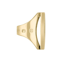  18ct Yellow Gold Blue John King's Coronation Hallmark Large Oblong Ring R064 CFH