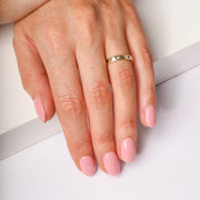 18ct Yellow Gold Whitby Jet Diamond 3mm Wedding Band Ring, R1198_3.