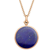 9ct Rose Gold Lapis Lazuli Flore Filigree Necklace P2339C_2