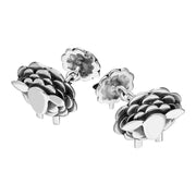 9ct White Gold Sheep Chain Link Cufflinks, CL550.