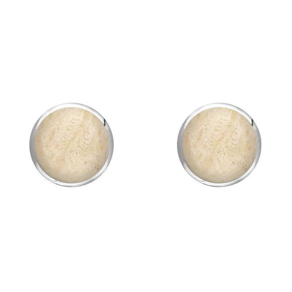 C W Sellors Sterling Silver Coquina 5mm Classic Small Round Stud Earrings, E002.