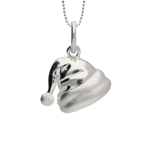 Sterling Silver Santa Hat Necklace P2970