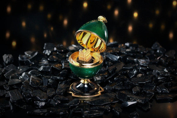 Faberge 18ct Yellow Gold Vermeil Whitby Jet Diamond Objet Limited Edition 1387DA2524