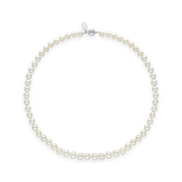 00180613 White Pearl 8mm Round Bead Necklace, N1118_16.