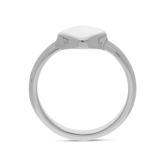 Sterling Silver Bauxite Cushion Ring, R406