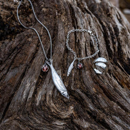 Sterling Silver Amber Emma Stothard Silver Darling 10mm Float Charm Necklace