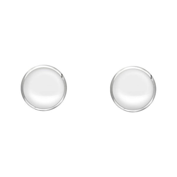 Sterling Silver Bauxite 4mm Classic Small Round Stud Earrings, E001