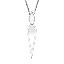 Sterling Silver Bauxite Toscana Pear Drop Necklace, P1612