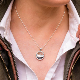 Sterling Silver Chatsworth House Blue John House Style Necklace, P1916.