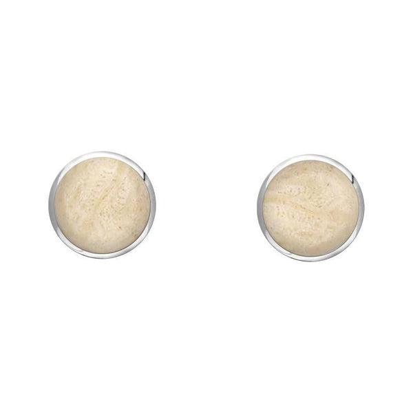 Sterling Silver Coquina 4mm Classic Small Round Stud Earrings, E001