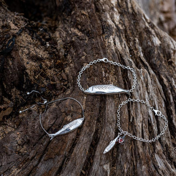 Sterling Silver Emma Stothard Silver Darling Adjustable Bracelet, B1207.