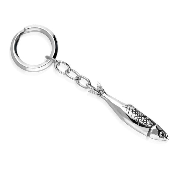 Sterling Silver Emma Stothard Silver Darling Medium Keyring, G964.