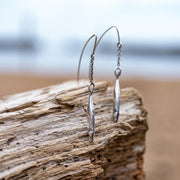 Sterling Silver Emma Stothard Silver Darling Single Drop Hook Earrings, E2580.