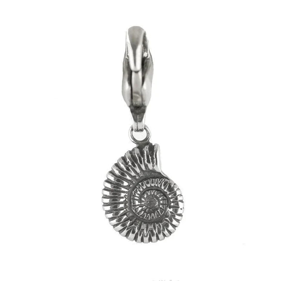 Sterling Silver Ammonite Charm. G392