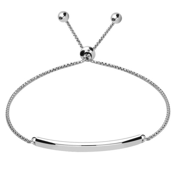 Sterling Silver Bar ID Bracelet B1098