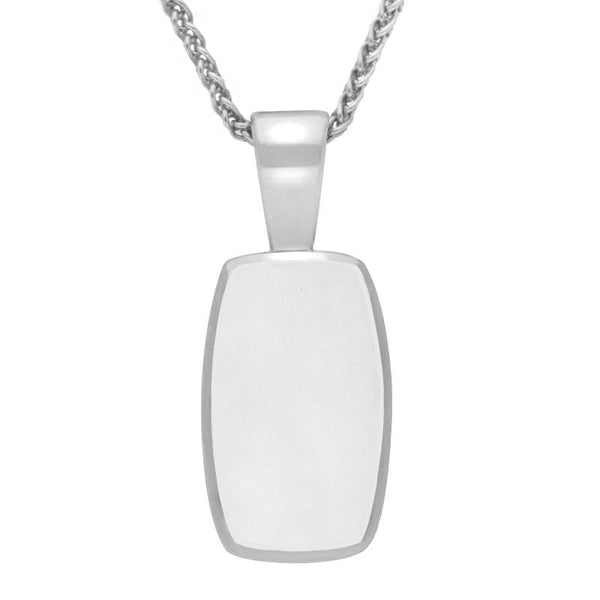 Sterling Silver Bauxite Barrel Shaped Necklace P025