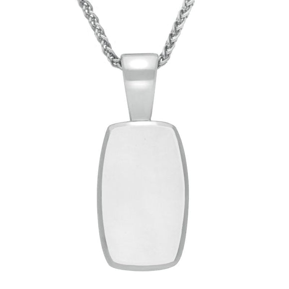 Sterling Silver Bauxite Barrel Shaped Necklace P025