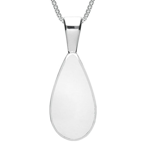 Sterling Silver Bauxite Classic Teardrop Necklace P024