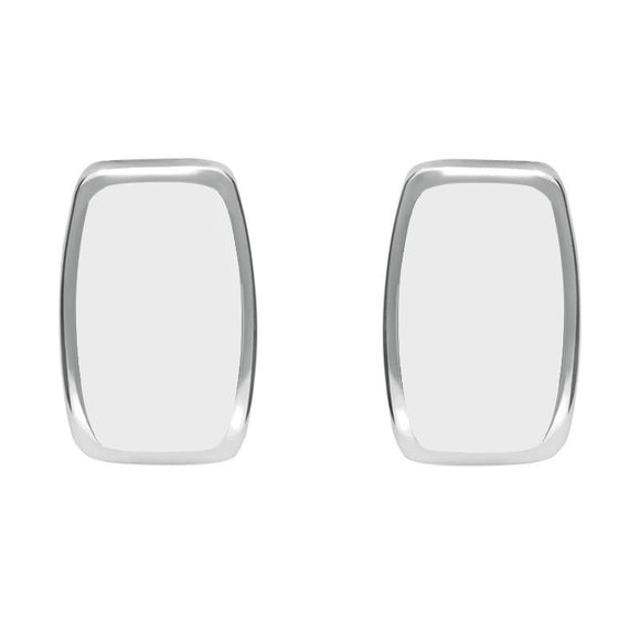 Sterling Silver Bauxite Dinky Barrel Stud Earrings E280