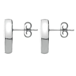 Sterling Silver Bauxite Dinky Diamond Shaped Stud Earrings E282