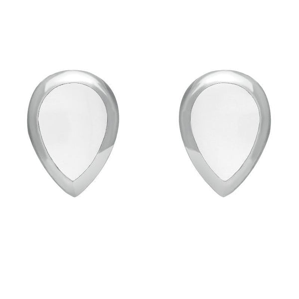 Sterling Silver Bauxite Dinky Teardrop Stud Earrings E768