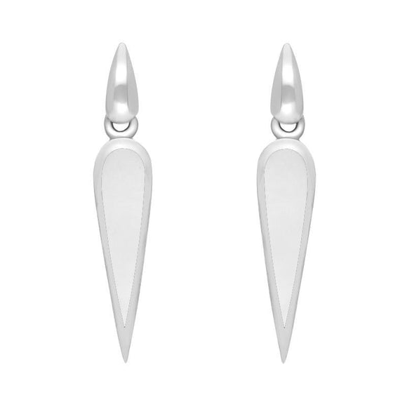 Sterling Silver Bauxite Toscana Pear Drop Earrings E1123