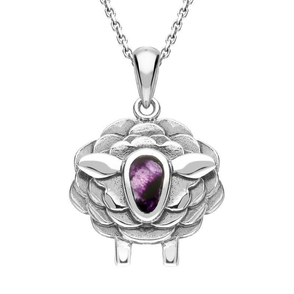 Sterling Silver Blue John Sheep Necklace P3508