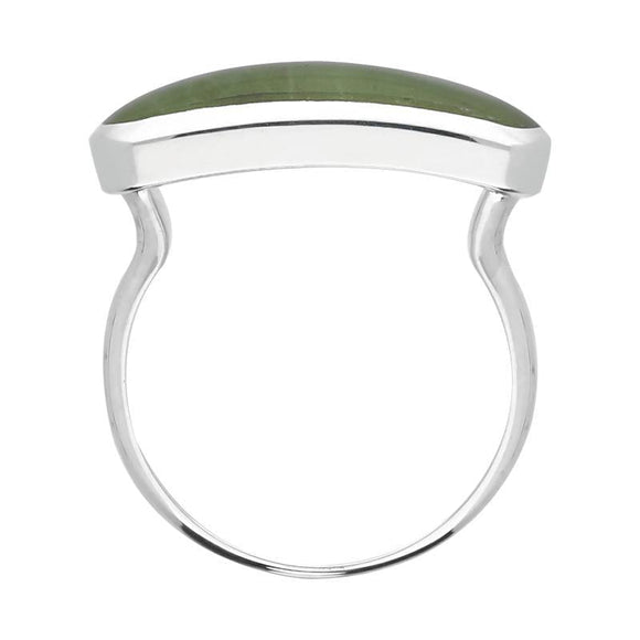 Sterling Silver Jade Lineaire Petite Oval Ring, R1006.