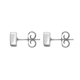 Sterling Silver Turquoise Dinky Triangle Stud Earrings. E035.