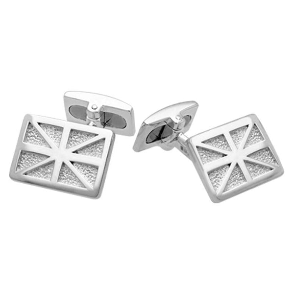 Sterling Silver Union Jack Cufflinks CL542