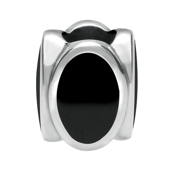 Sterling Silver Whitby Four Stone Oval Charm. G506.