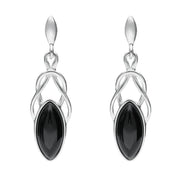 Sterling Silver Whitby Jet Celtic Twist Piece Set S011_3