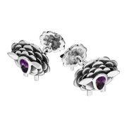 White Gold Blue John Sheep Chain Link Cufflinks, CL548.