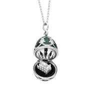 Faberge Palais Tsarskoye Selo White Gold Locket With Whitby Jet Surprise Limited Edition Locket 1386FP2520