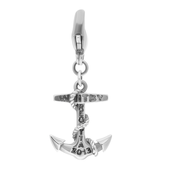 Sterling Silver Whitby Regatta Anchor Charm, G569.