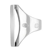 Sterling Silver Blue John Hallmark Large Square Ring