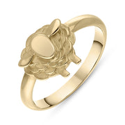 9ct Yellow Gold Sheep Ring, R1255 