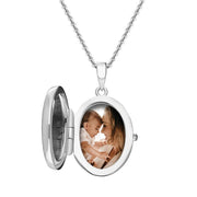 Sterling Silver Oval Keepsake Locket, P3540.