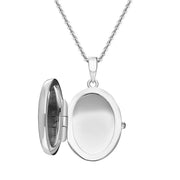 Sterling Silver Oval Keepsake Locket P3540