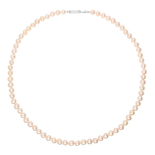 Sterling Silver Pearl Uniform Necklace N689