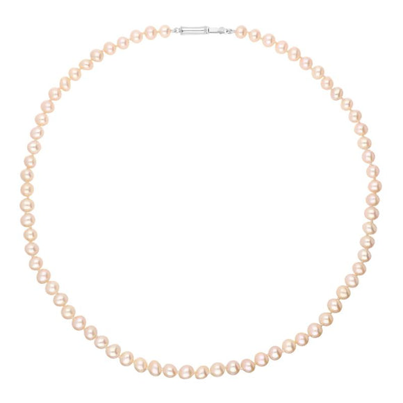 Sterling Silver Pearl Uniform Necklace N689