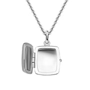 Sterling Silver Rectangle Keepsake Locket P2628