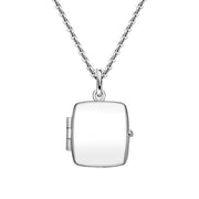 Sterling Silver Rectangle Keepsake Locket P2628