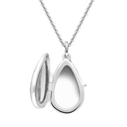 Sterling Silver Small Pear Shape Keepsake Locket P3521