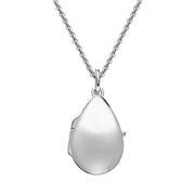 Sterling Silver Small Pear Shape Keepsake Locket P3521