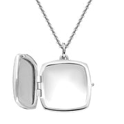 Sterling Silver Small Square Keepsake Locket P3522